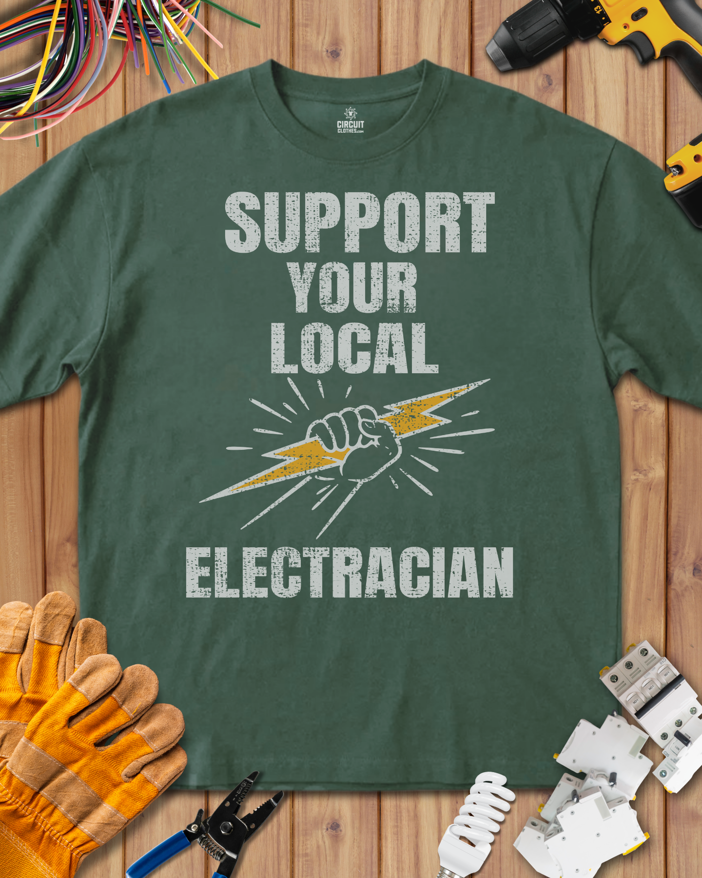 Support Your Local Electrician T-shirt