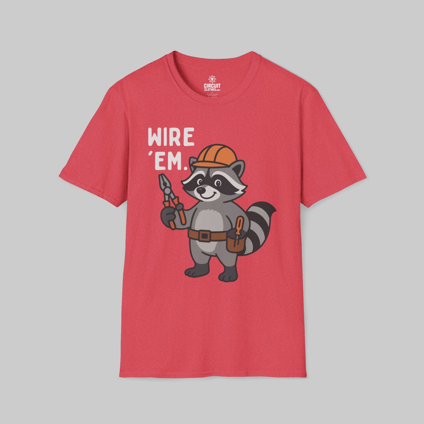 Cool Electrician raccoon T-shirt