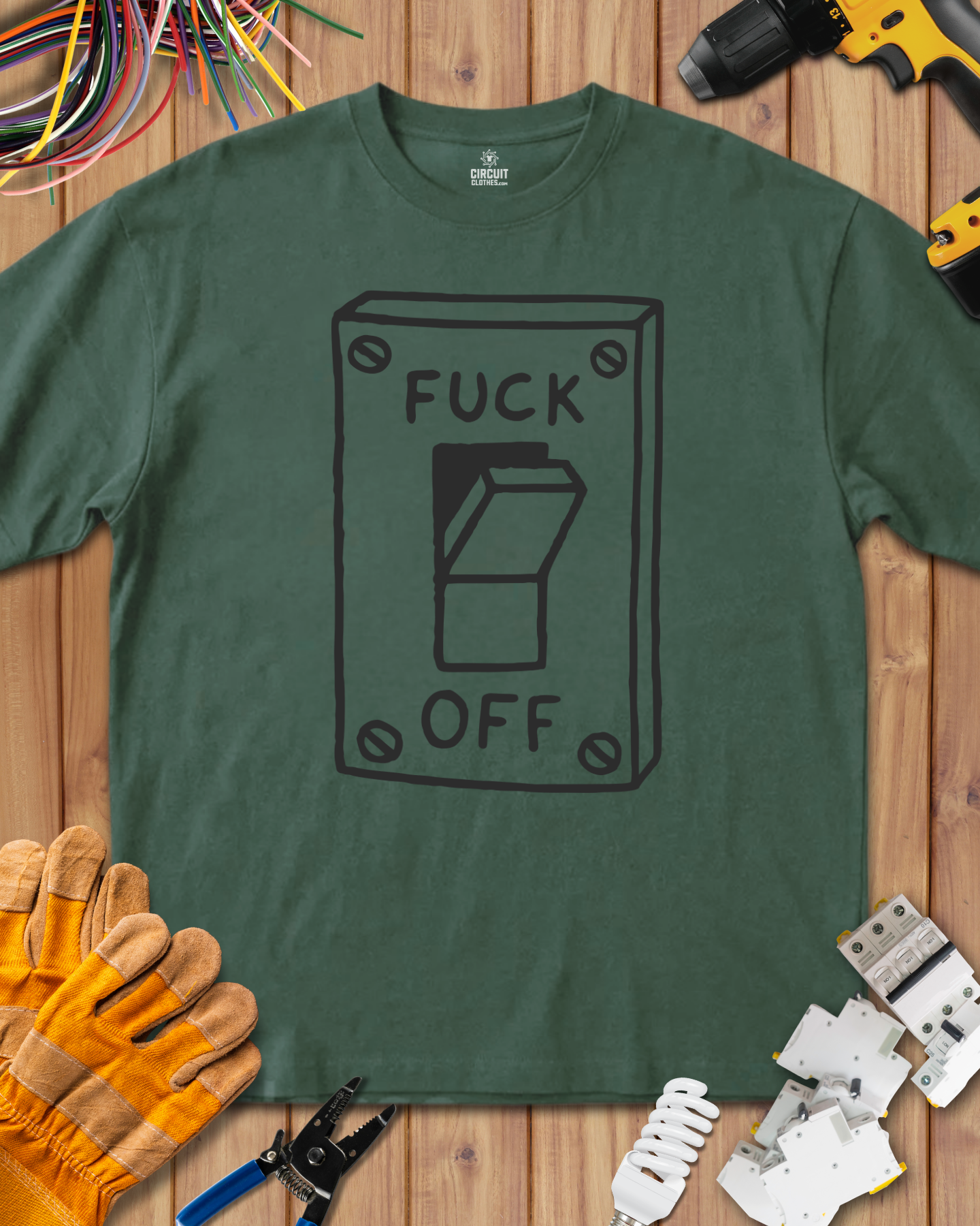 Funny Fuck Off Switch T-shirt