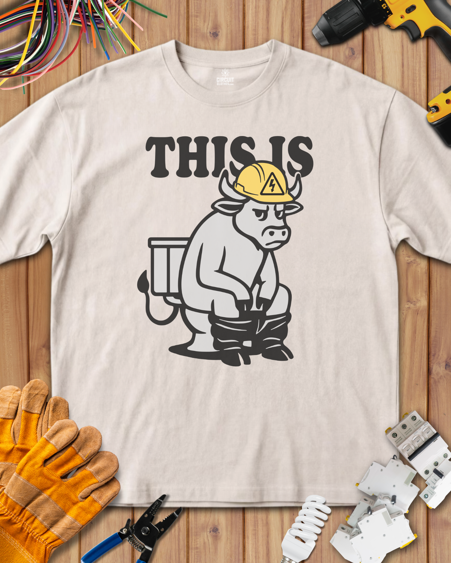 Funny Electrician This Is Bull sh*t T-shirt