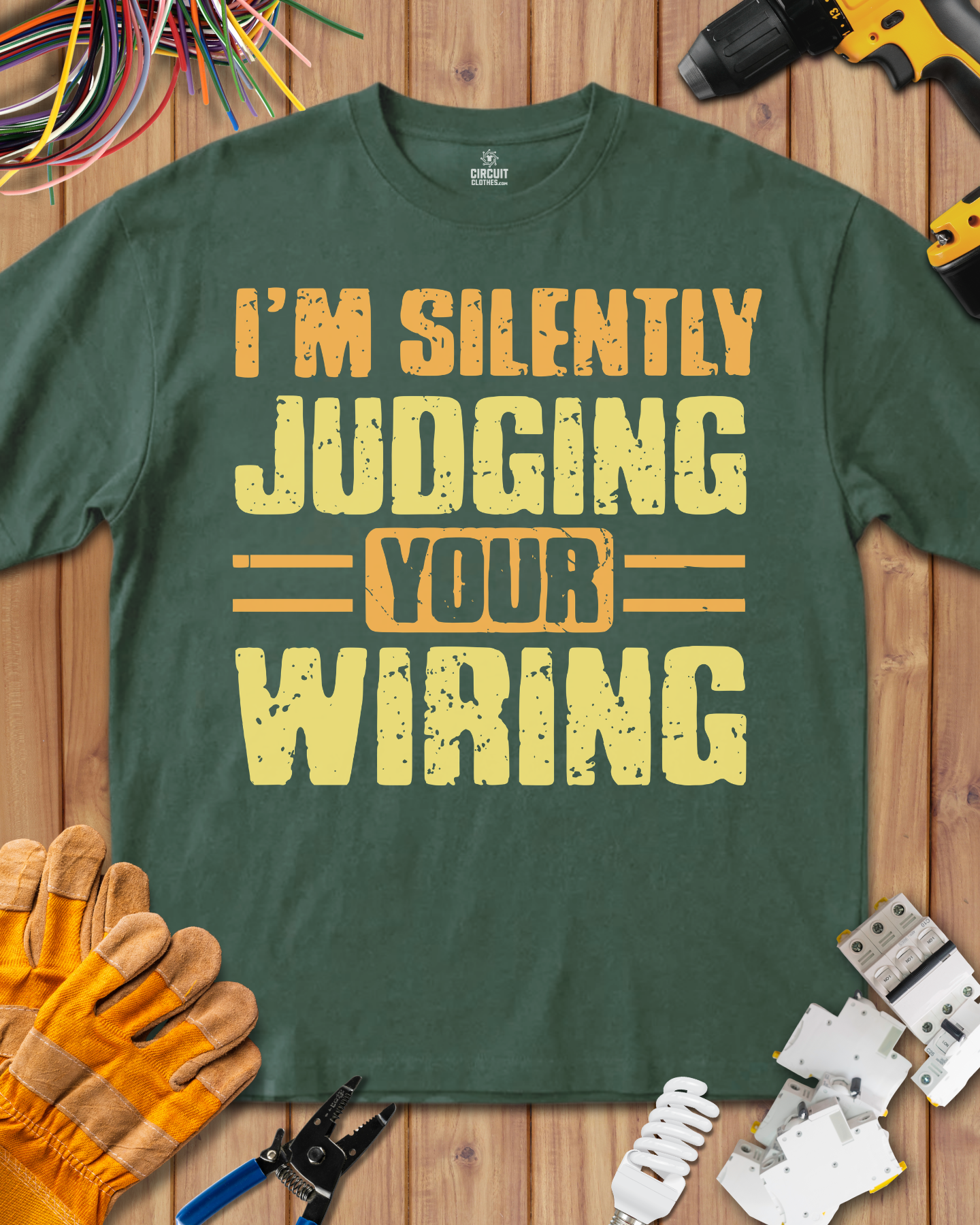 I am Silently Judging Your Wiring  T-shirt