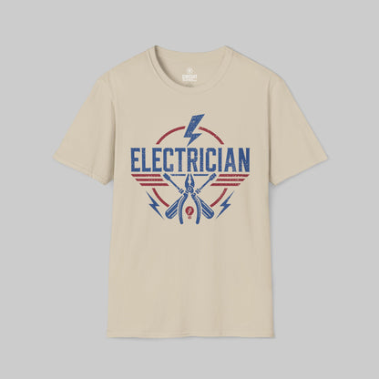 Cool USA Style Electrician T-shirt