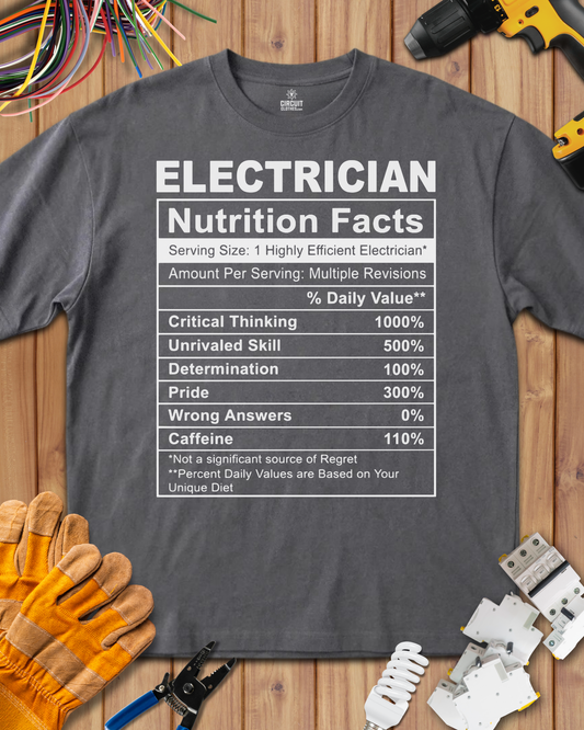 Electrician Nutrition T-shirt