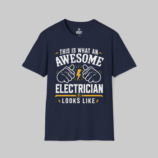 This is What an Awesome Electrician looks like T-shirt