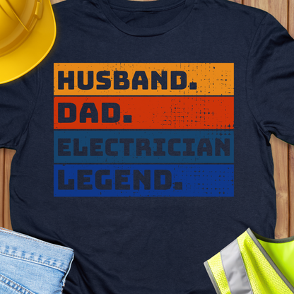 Dad Electrician Legend T-shirt