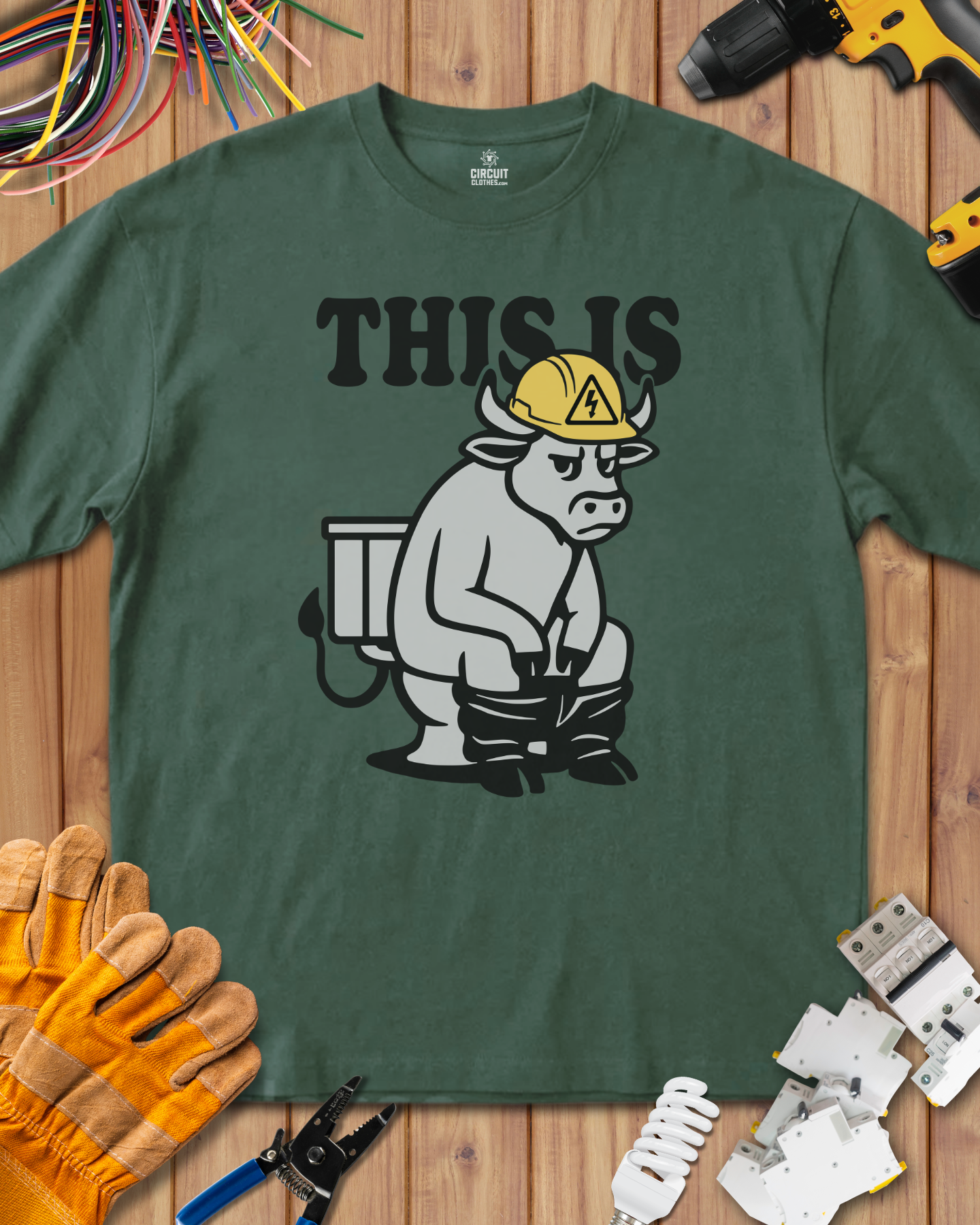 Funny Electrician This Is Bull sh*t T-shirt
