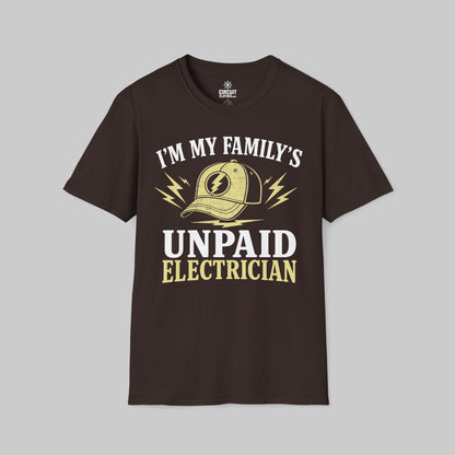I'm my Family Unpaid Electrician T-shirt