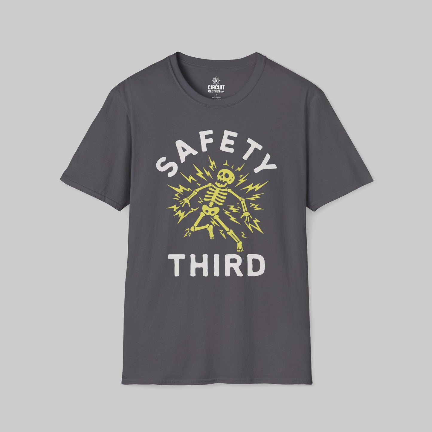 Funny Electrician Safety Third T-shirt