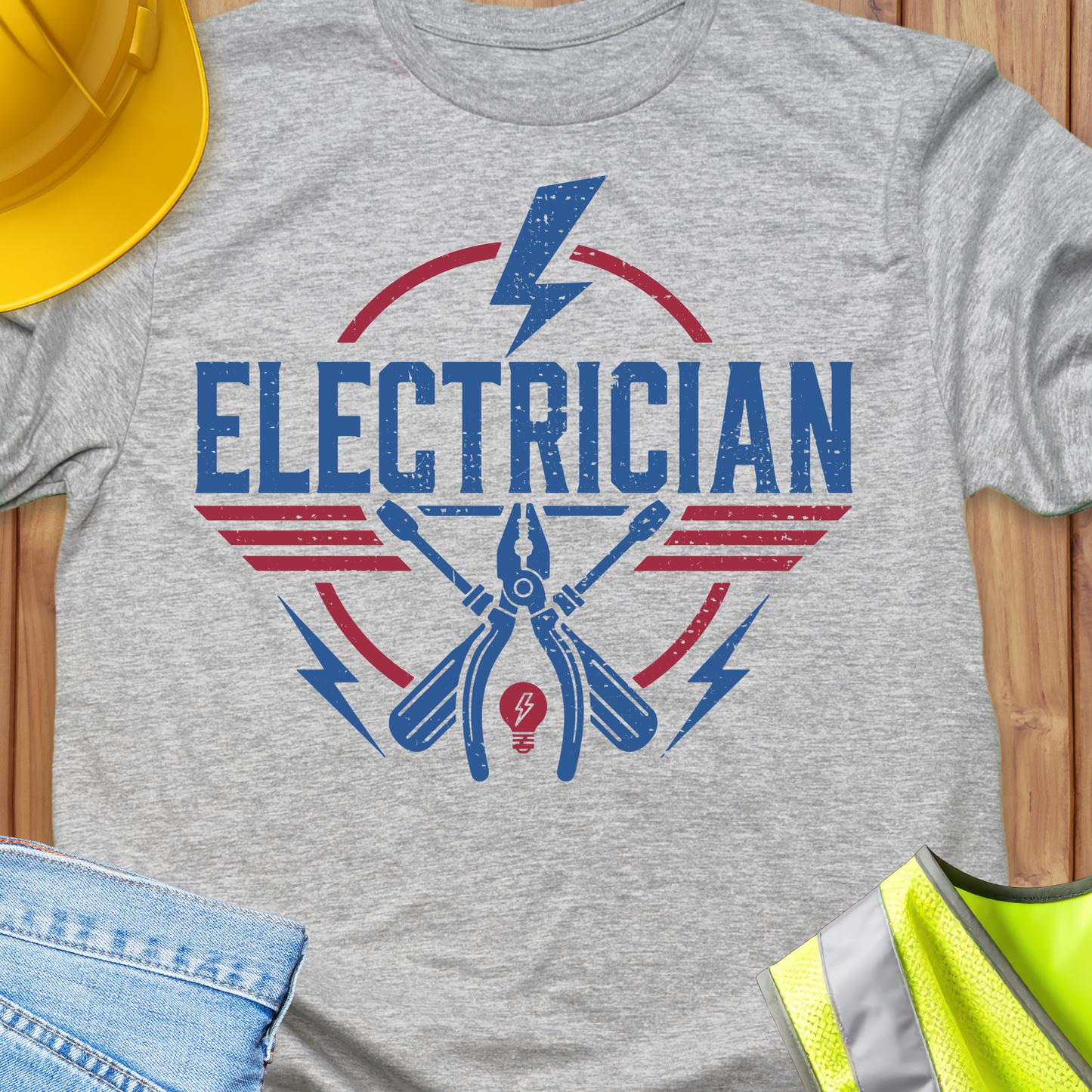 Cool USA Style Electrician T-shirt