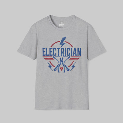 Cool USA Style Electrician T-shirt