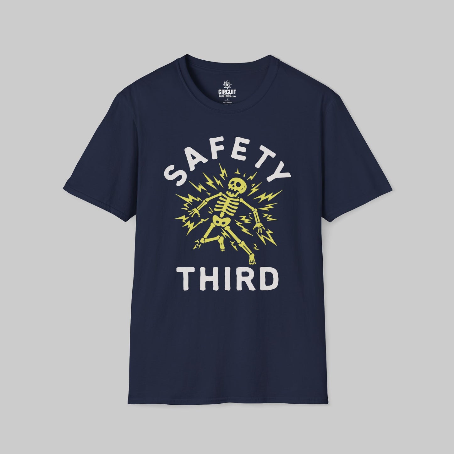 Funny Electrician Safety Third T-shirt