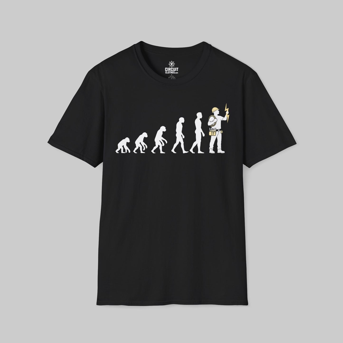 Electrician Evolution Style T-shirt