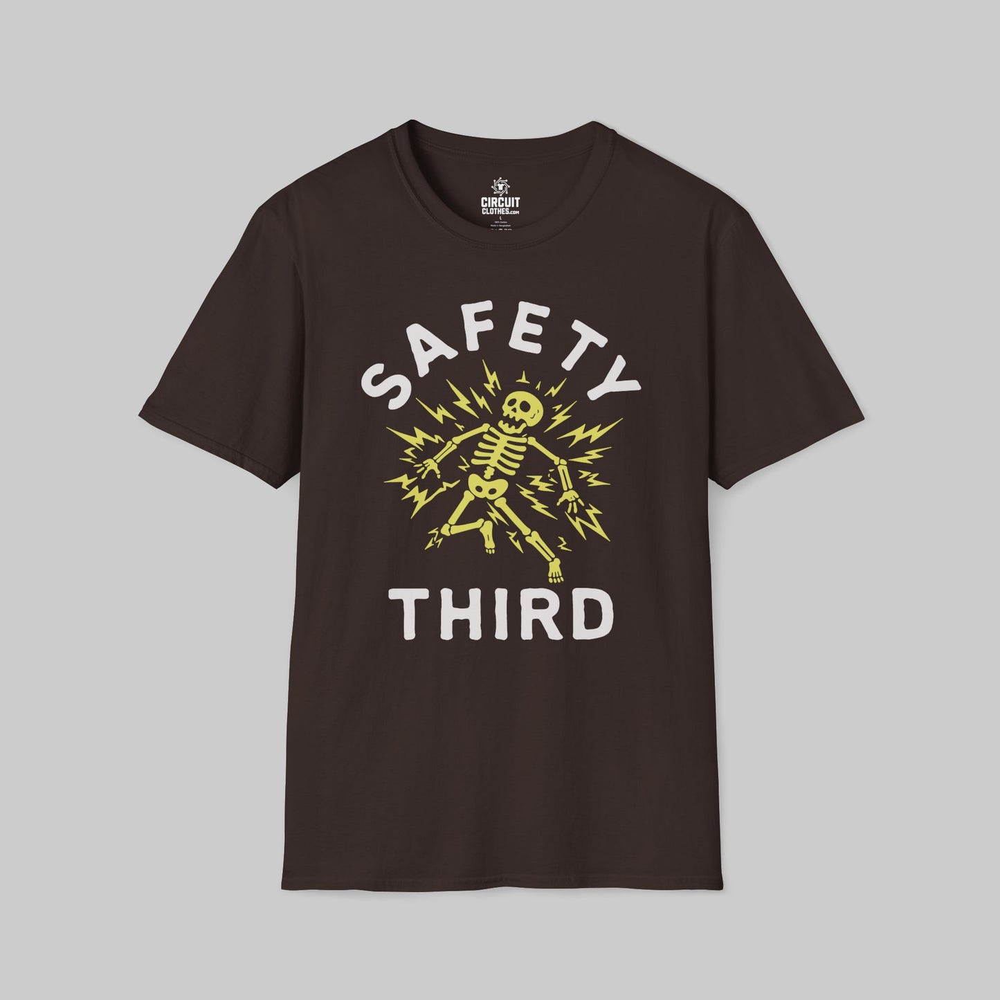 Funny Electrician Safety Third T-shirt