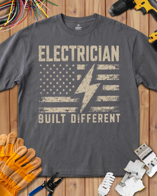 Electrician Build Different T-shirt