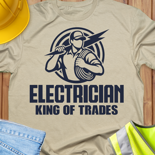 Electrician King of Trade T-shirt