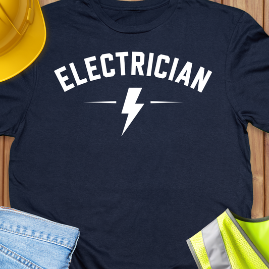 Electrician College Style T-shirt