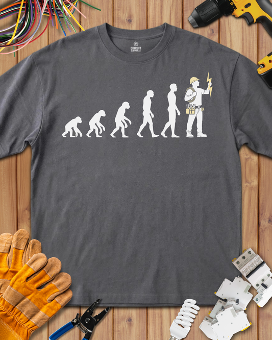Electrician Evolution Style T-shirt