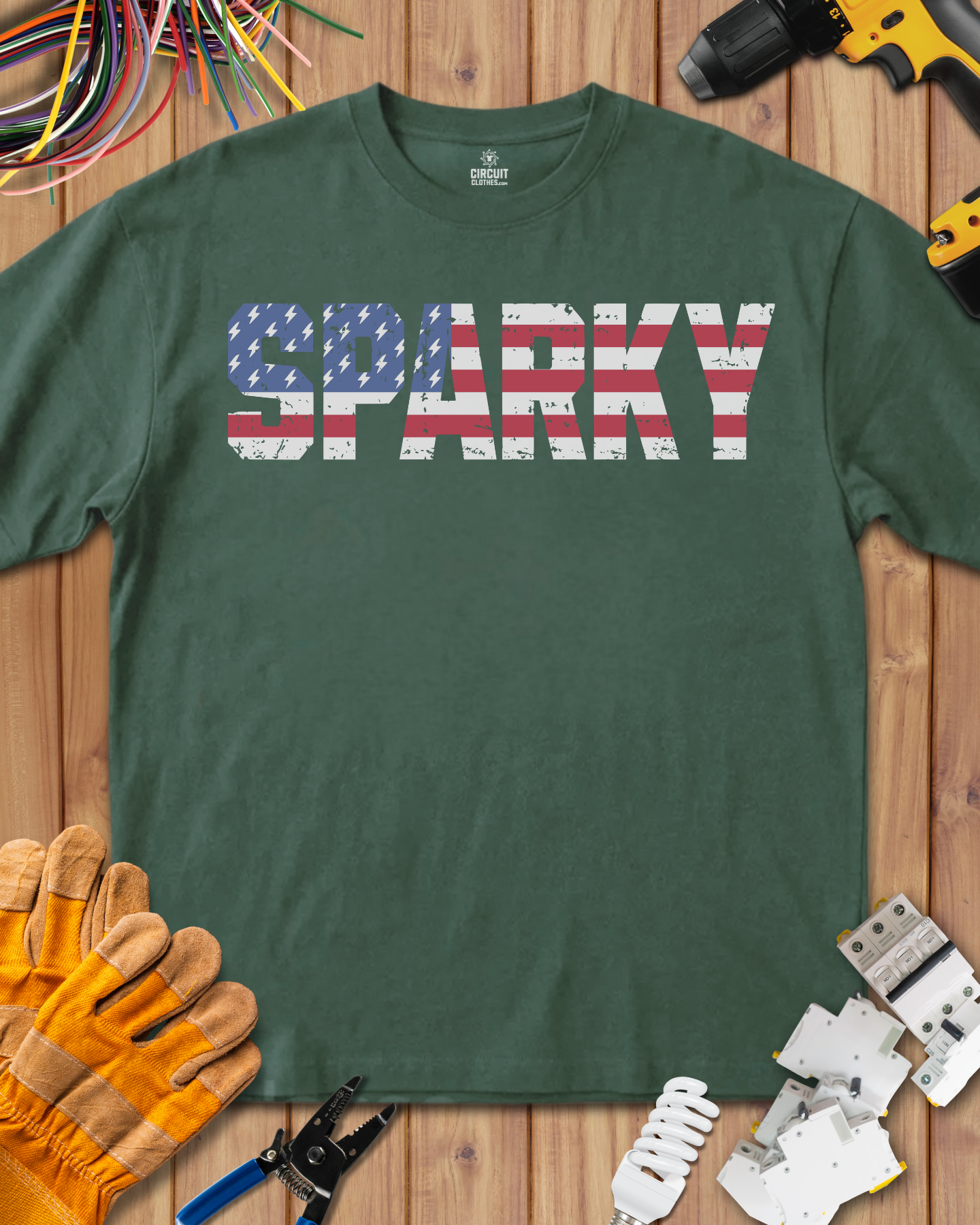 USA Sparky Flag T-shirt