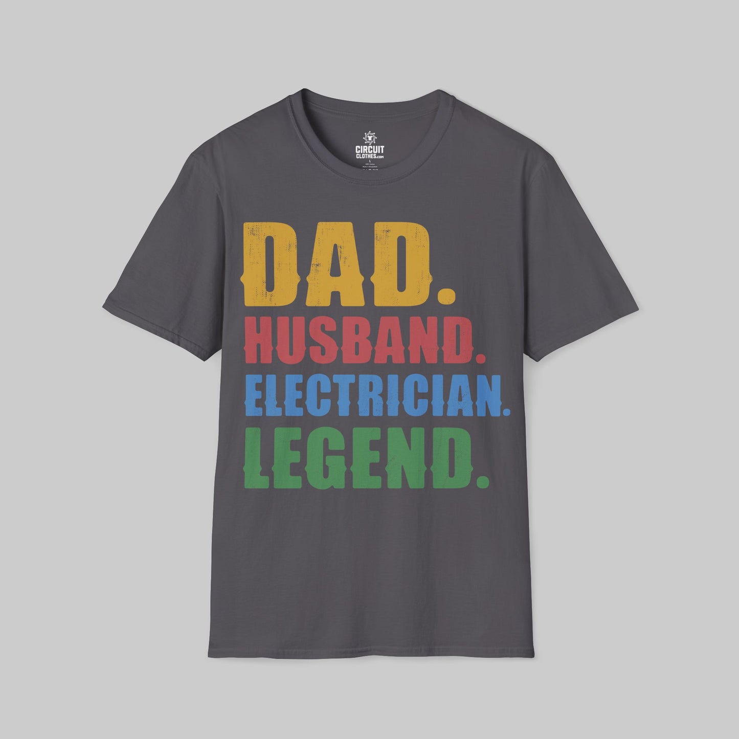 Dad husband electrician legend T-shirt