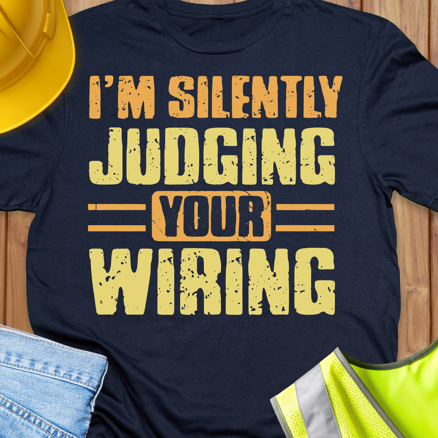 I am Silently Judging Your Wiring  T-shirt