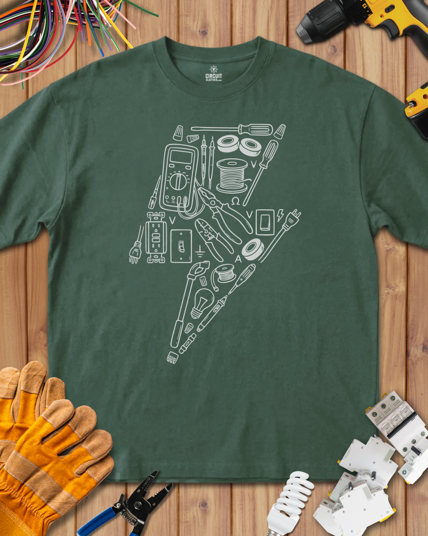 Cool Electrician Accessory Style T-shirt