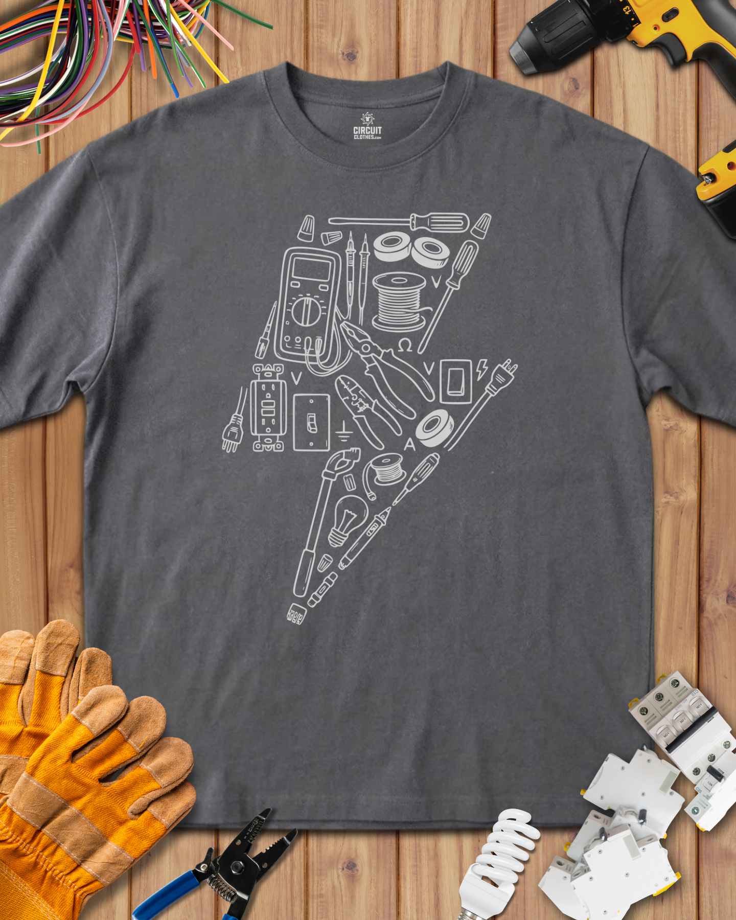 Cool Electrician Accessory Style T-shirt