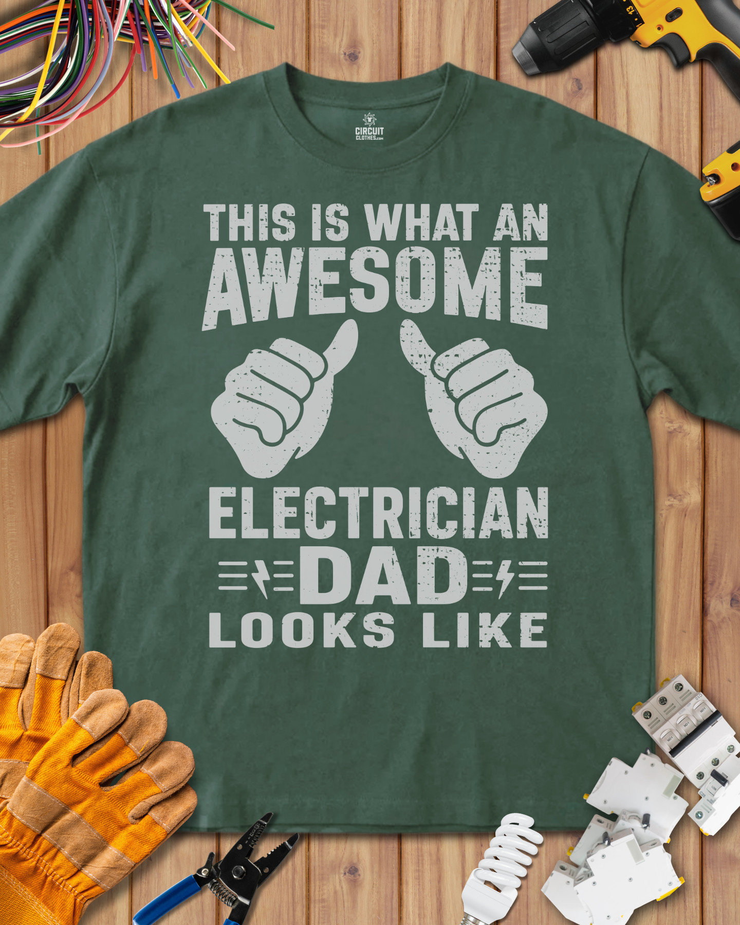 Awesome Electrician Dad Look LikeT-shirt