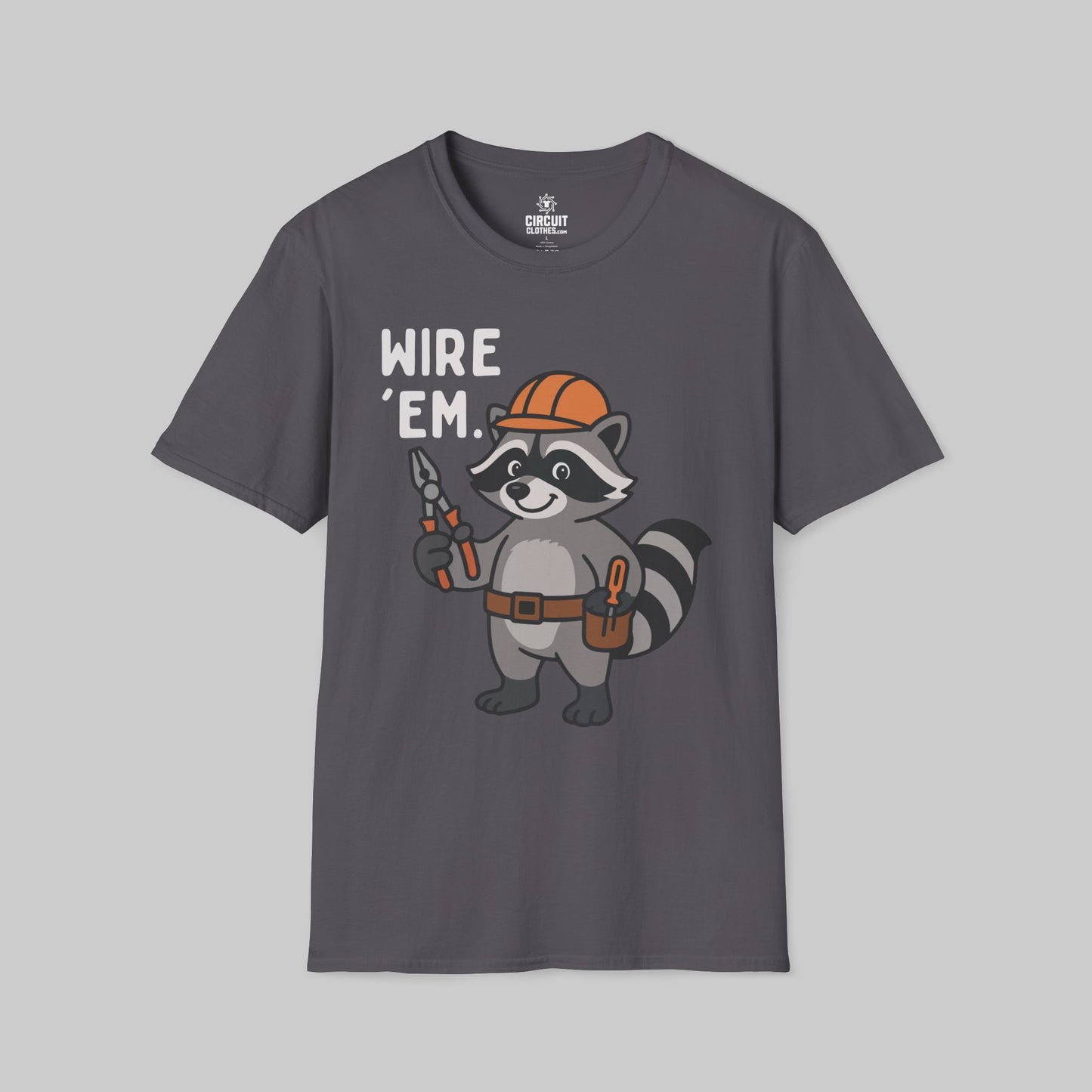 Cool Electrician raccoon T-shirt