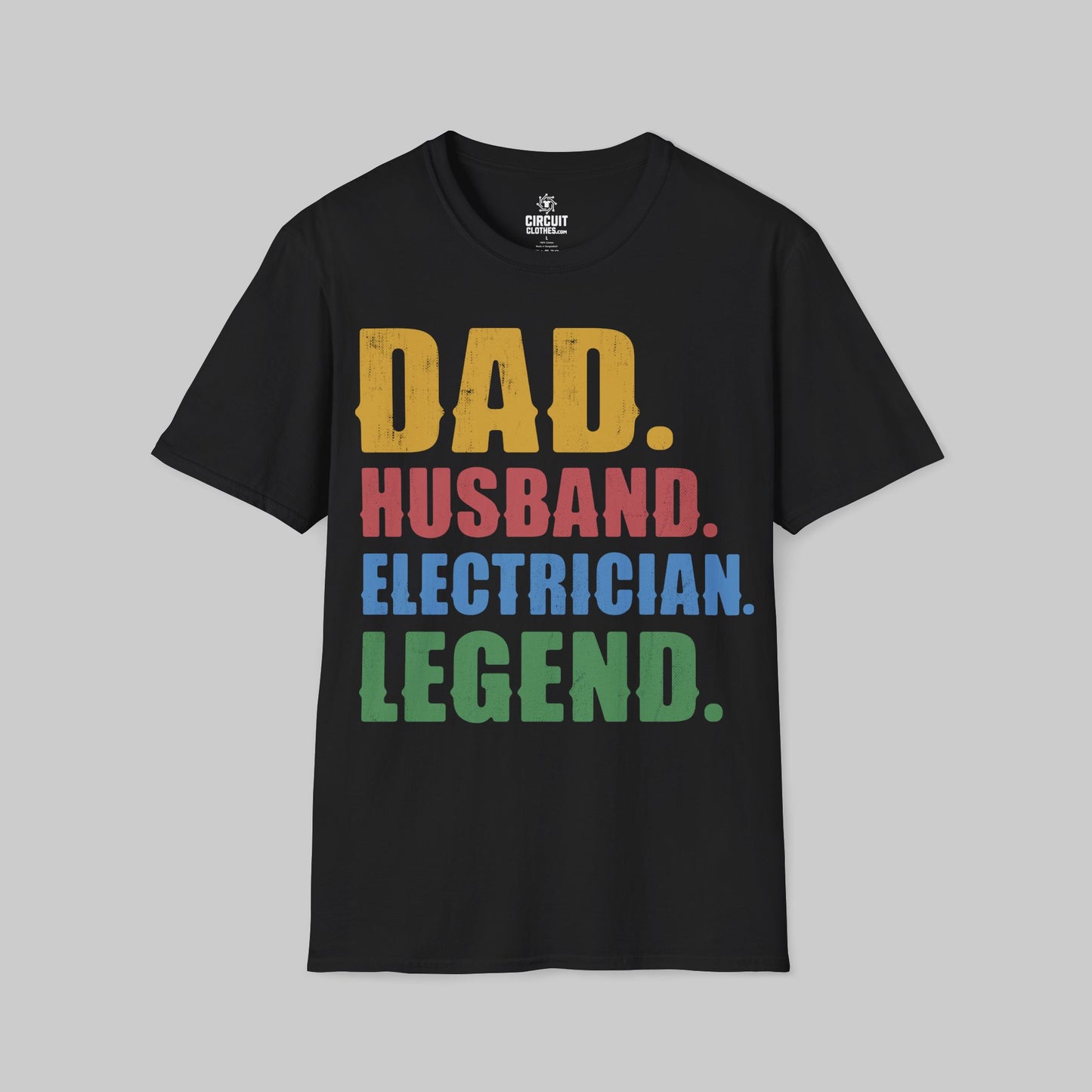 Dad husband electrician legend T-shirt