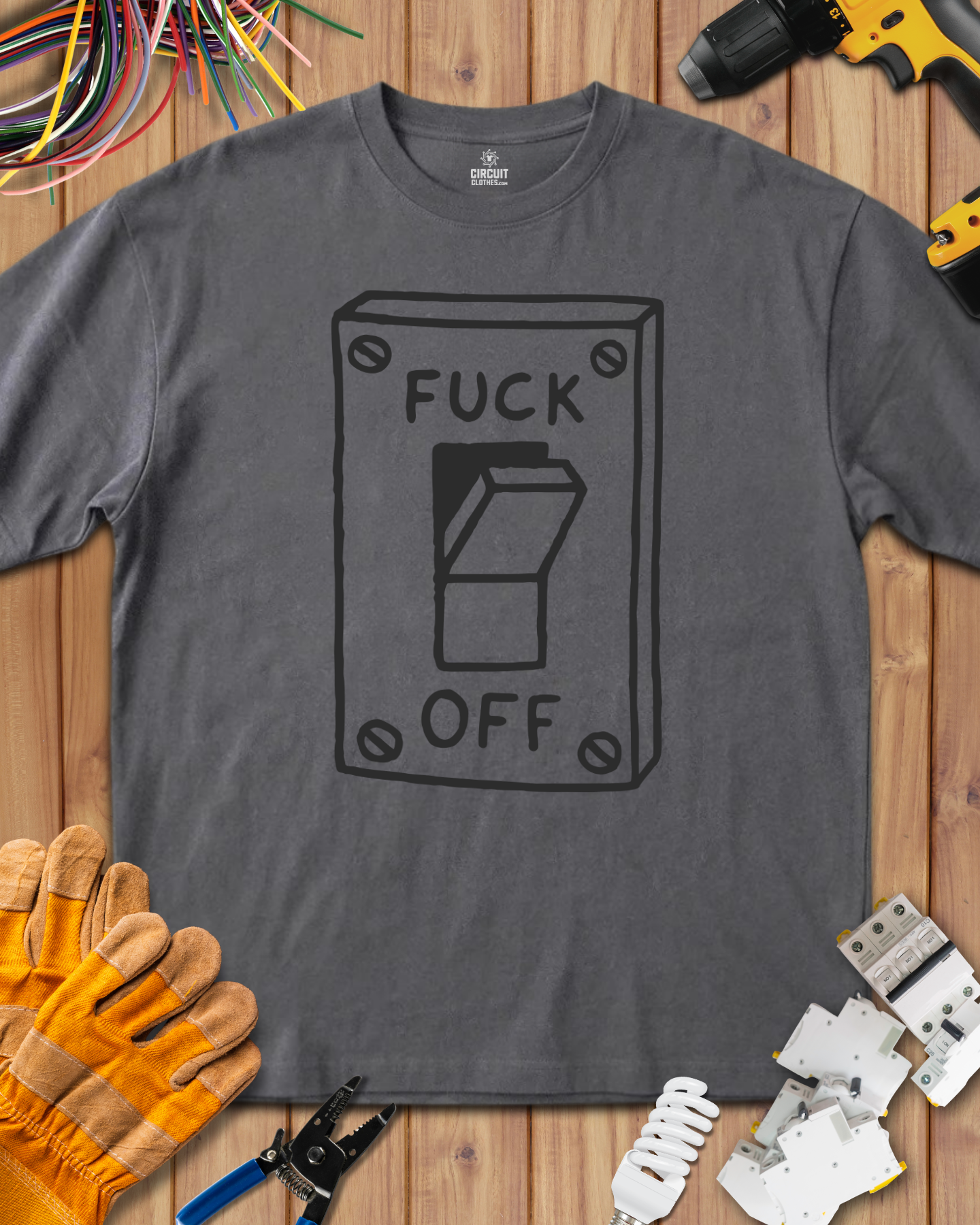 Funny Fuck Off Switch T-shirt