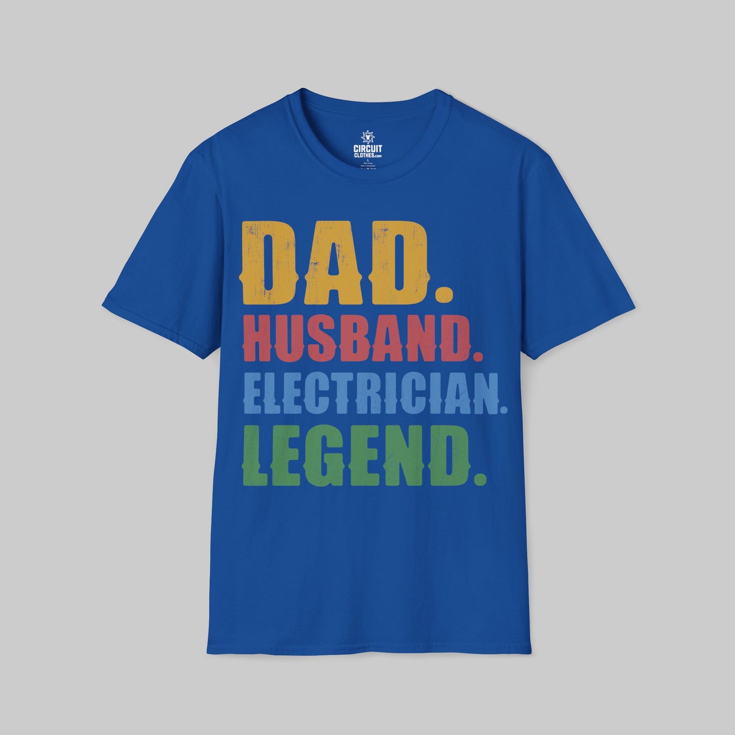 Dad husband electrician legend T-shirt