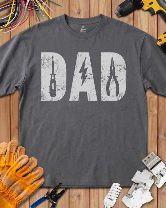 Dad Electrician Style T-shirt