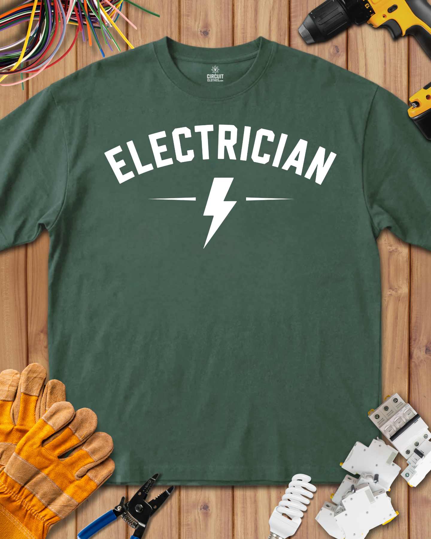 Electrician College Style T-shirt