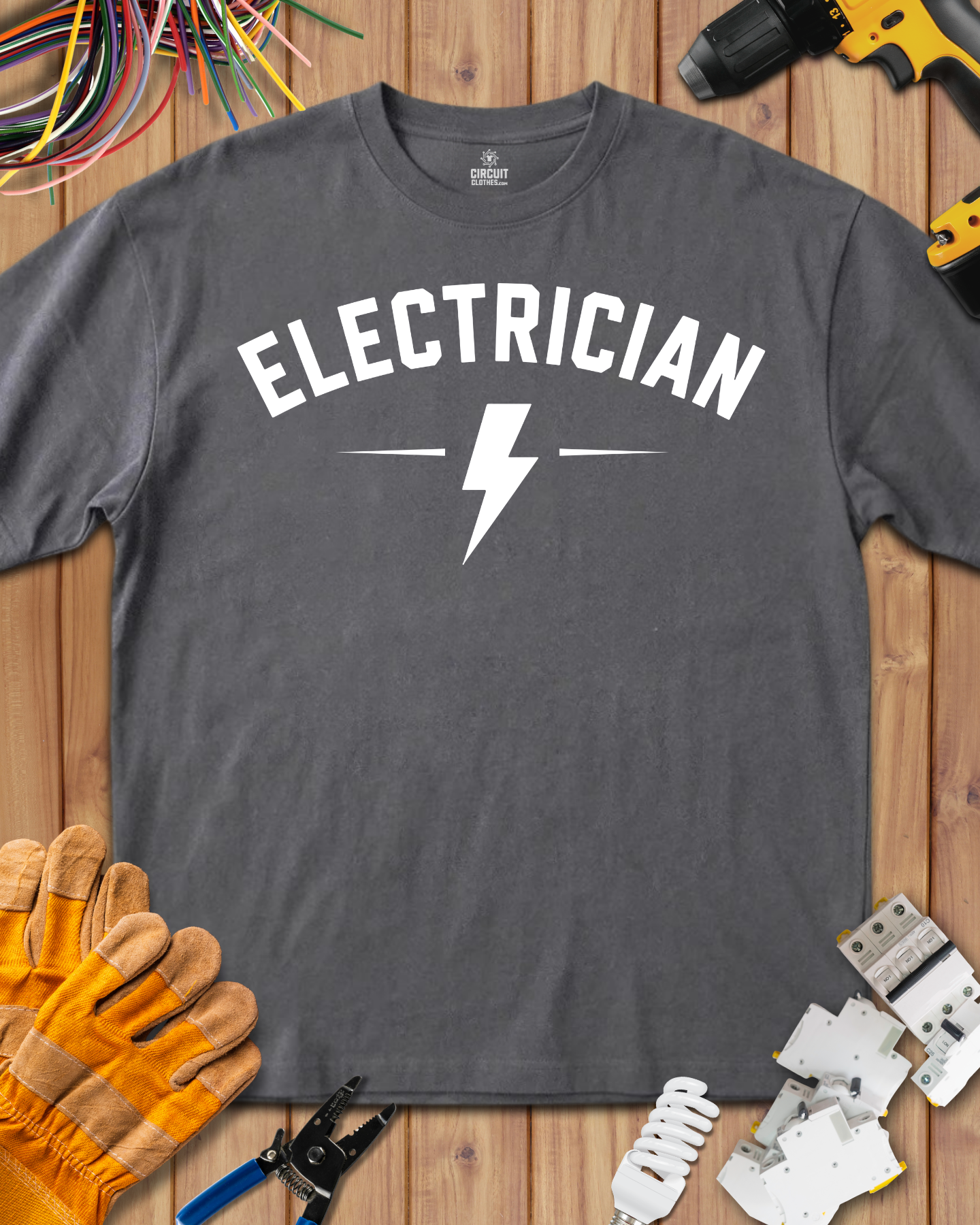 Electrician College Style T-shirt
