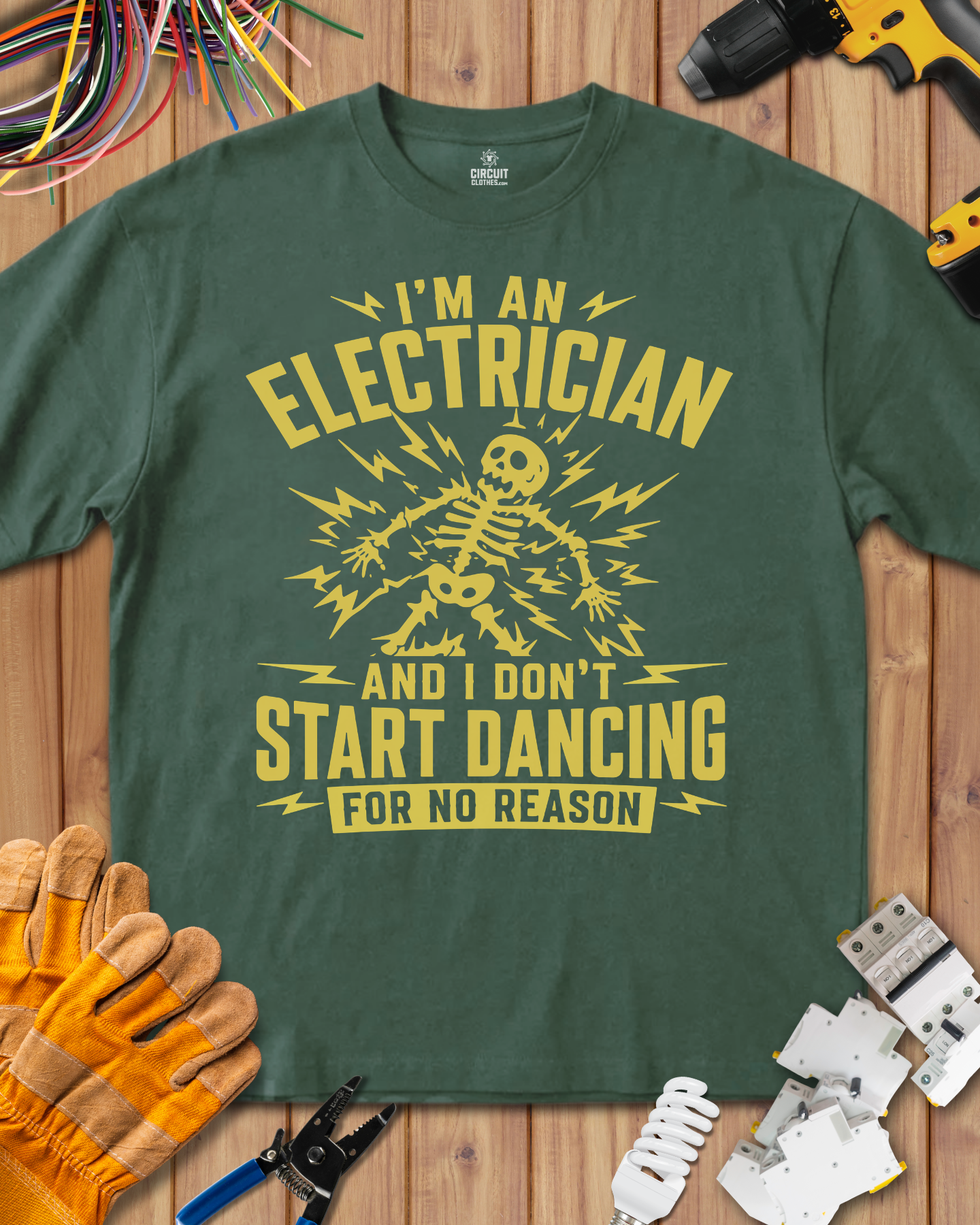 Electrician don't start Dancing for no Reason T-shirt
