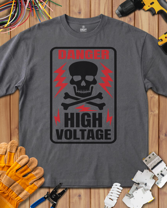 Electrician Danger High Voltage T-shirt