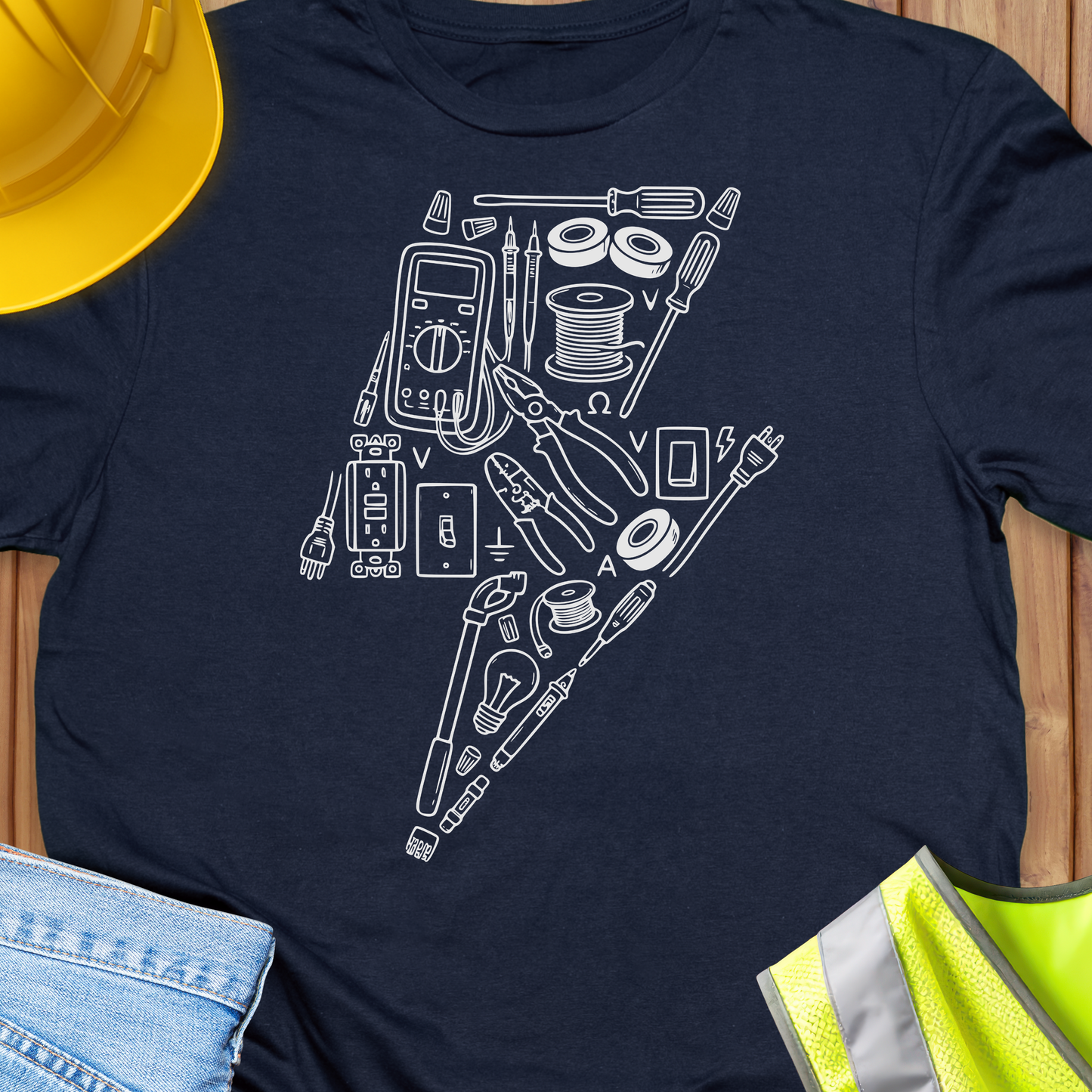 Cool Electrician Accessory Style T-shirt