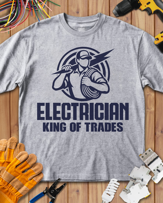 Electrician King of Trade T-shirt